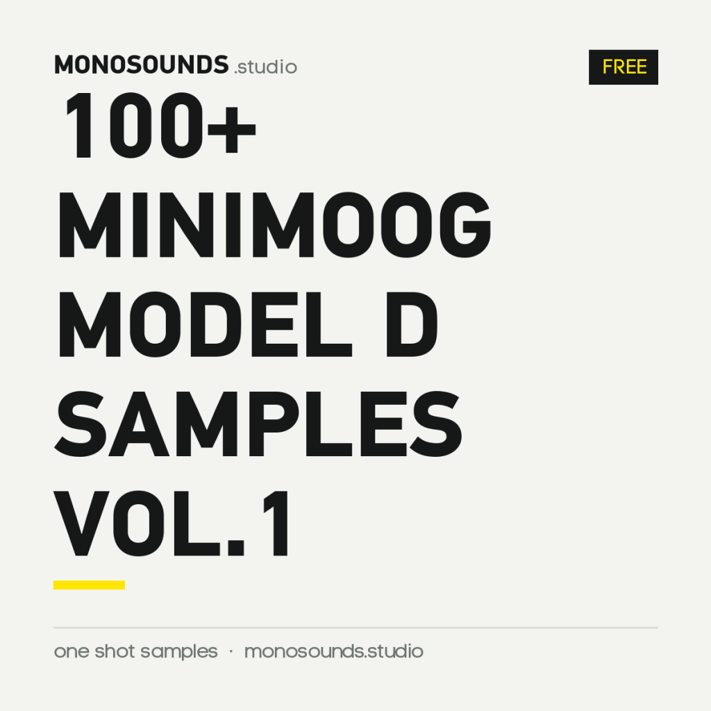 100+ Minimoog Model D Samples Vol.1