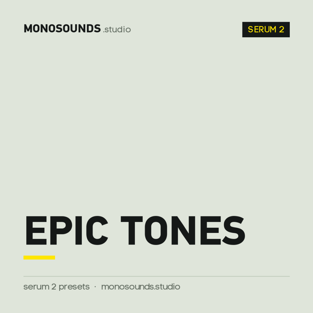 Xfer Serum 2 Drum n Bass presets - Epic Tones