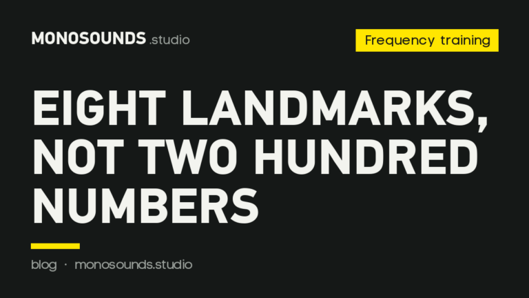 Eight landmarks, not two hundred numbers