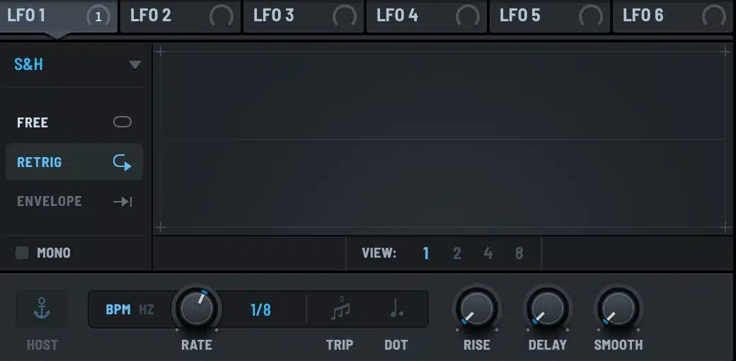 Serum 2 S&H LFO mode with random stepped output