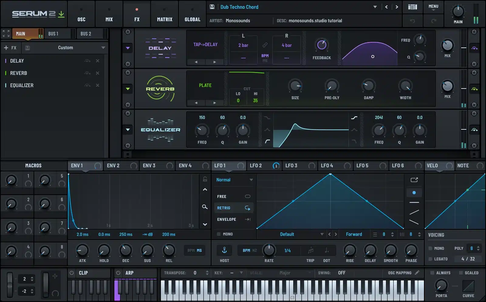 Serum 2 dub delay FX