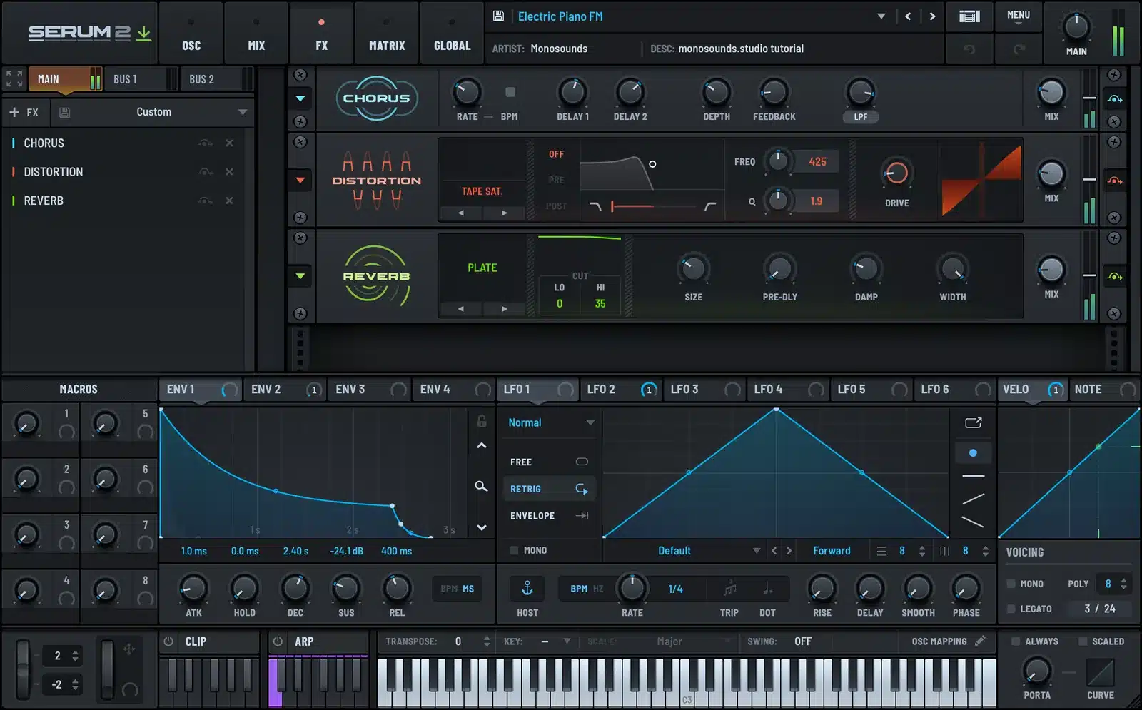 Serum 2 electric piano FX