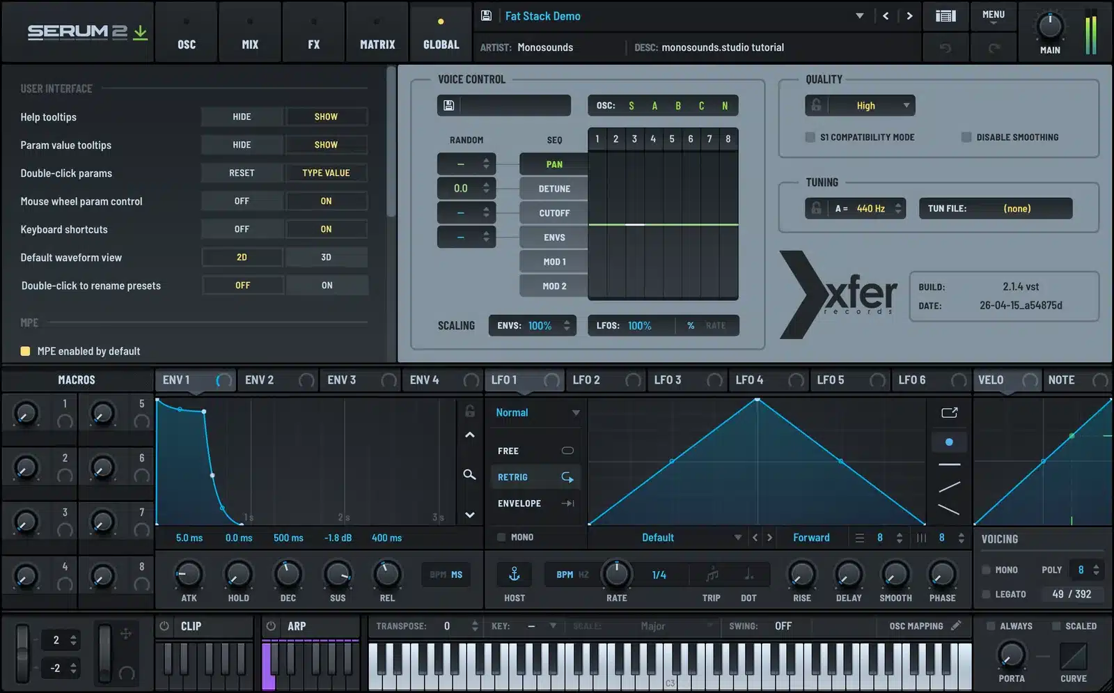 Serum 2 GLOBAL page