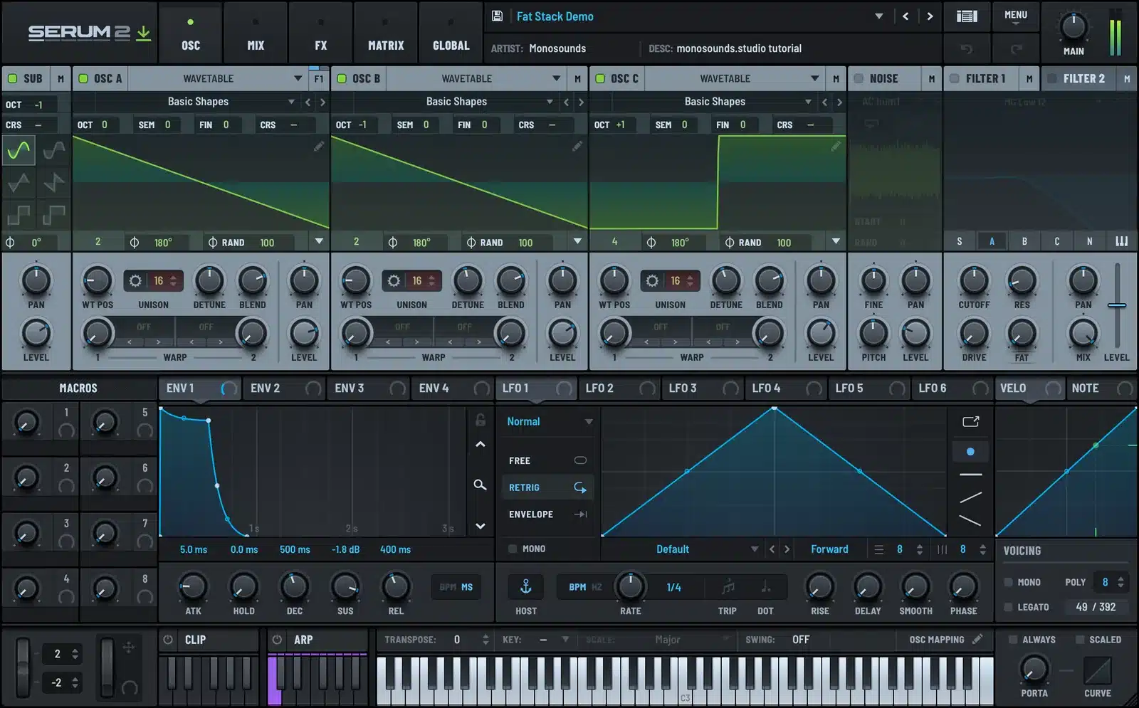 Serum 2 high unison patch