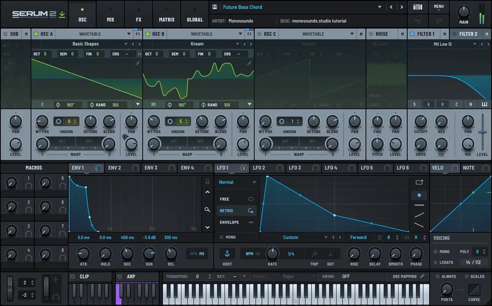 Serum 2 future bass chord patch