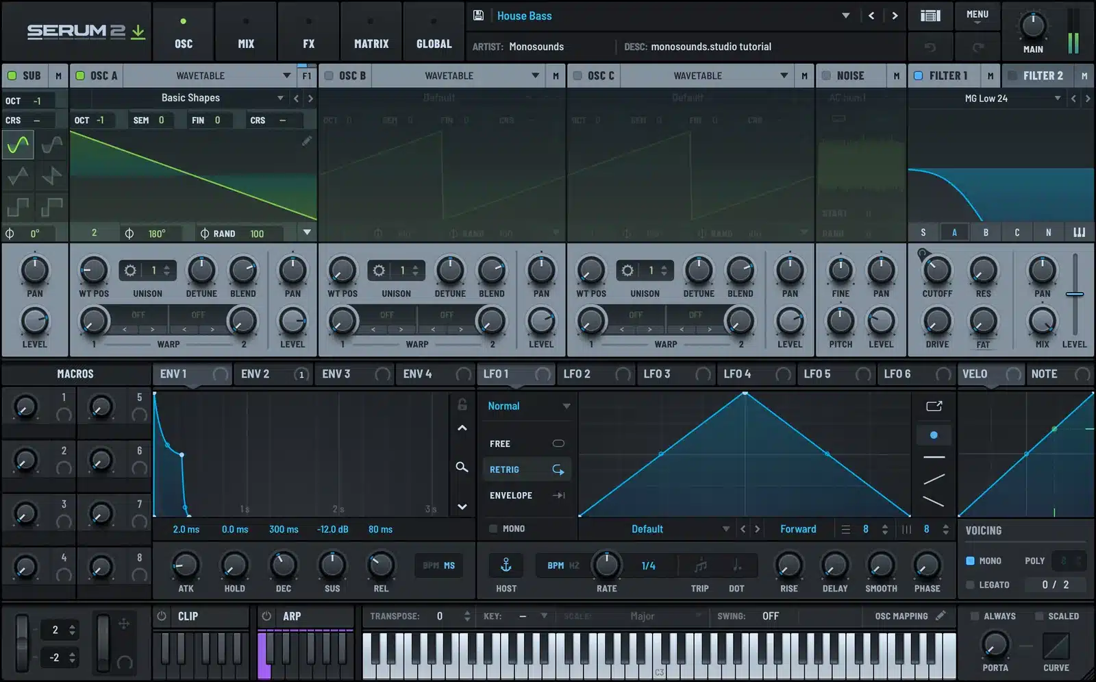 Serum 2 offbeat bass patch