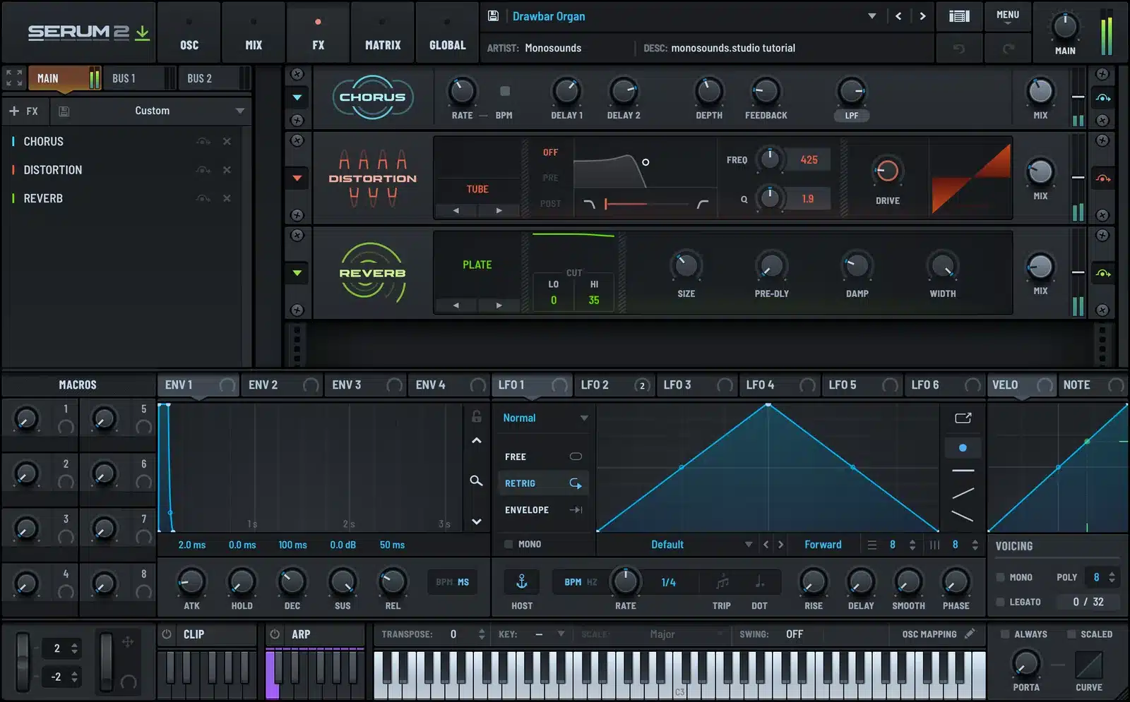 Serum 2 rotary organ FX