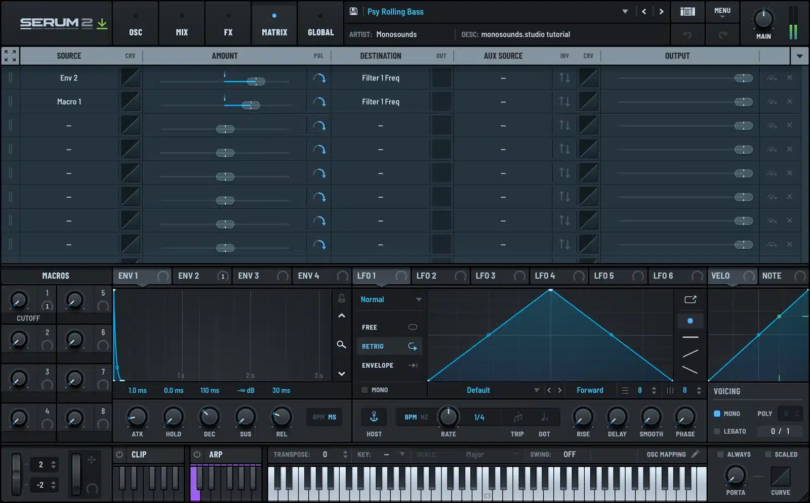 Serum 2 psytrance filter routing