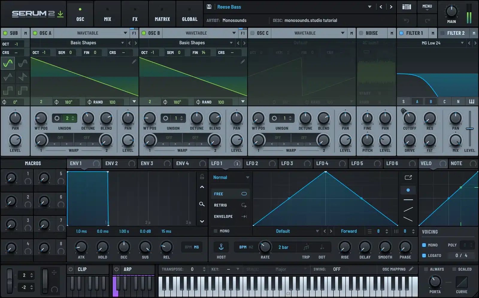 Serum 2 reese bass patch