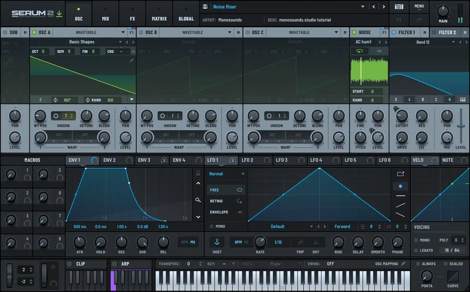 Serum 2 noise riser patch