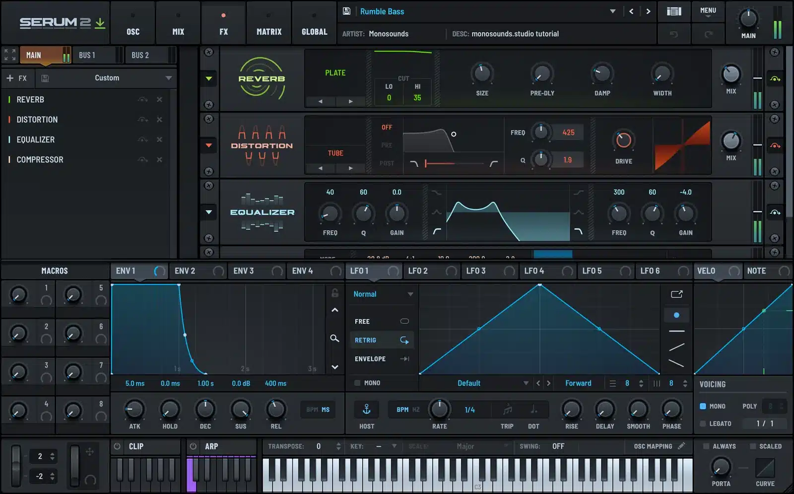 Serum 2 rumble FX chain