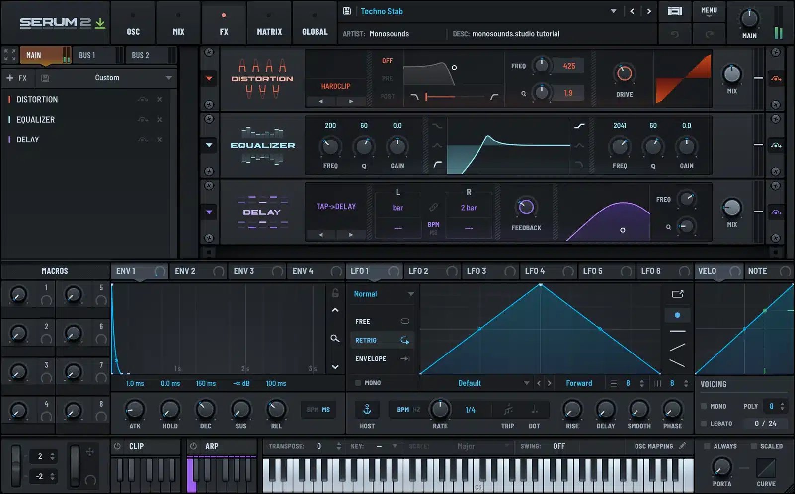Serum 2 chord stab FX chain