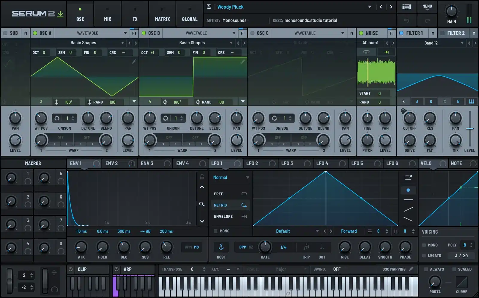 Serum 2 woody pluck patch